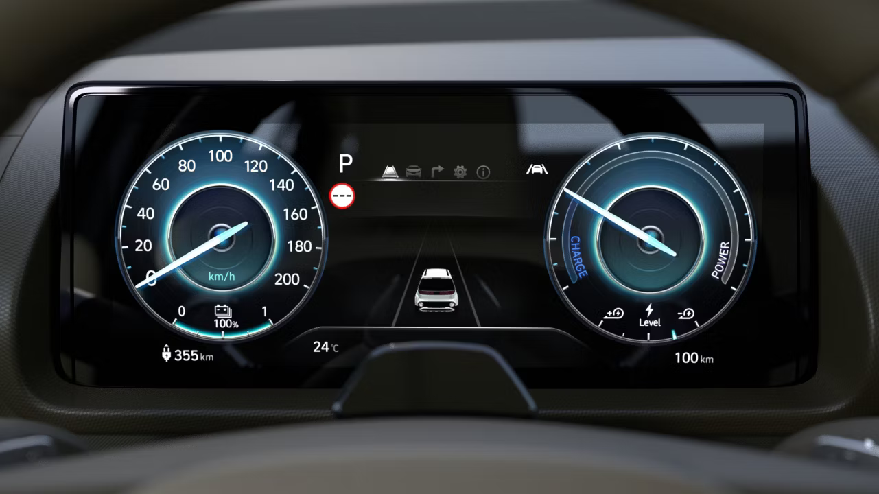 Hyundai INSTER stafrænt mælaborð